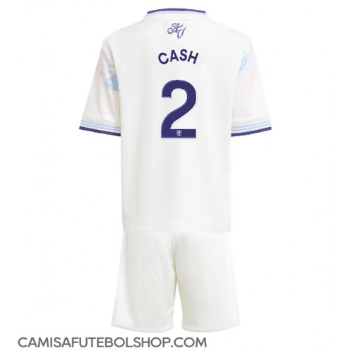 Camisa de time de futebol Aston Villa Matty Cash #2 Replicas 3º Equipamento Infantil 2025-26 Manga Curta (+ Calças curtas)